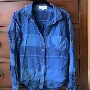 Plaid Long Sleeve Button Down